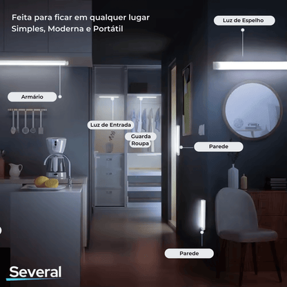 Luminária Inteligente Solara com Sensor de Movimento