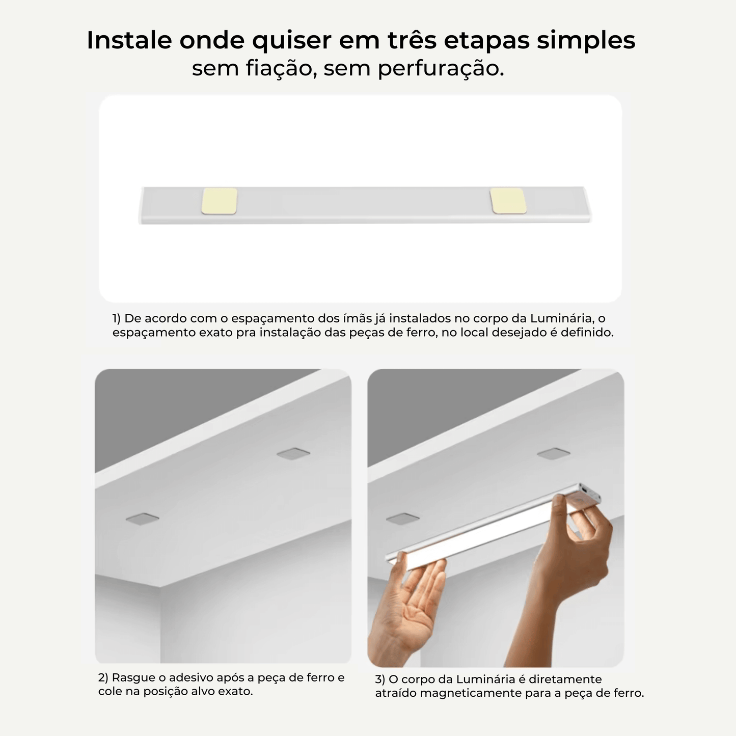 Luminária Inteligente Solara com Sensor de Movimento